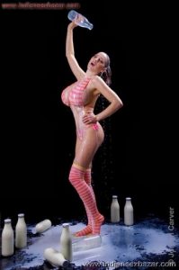 Jordan Carver Milky Boobs and nipple Jordan Carver Boobs Milk Bath in Bikini Milky Boobs XXX (11)