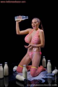 Jordan Carver Milky Boobs and nipple Jordan Carver Boobs Milk Bath in Bikini Milky Boobs XXX (9)
