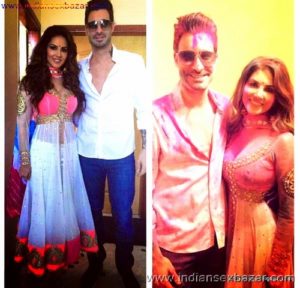 Indian Pornstar Sunny Leone Celebrating Holi See Her Big Boobs VERY SEXY PIC (2)
