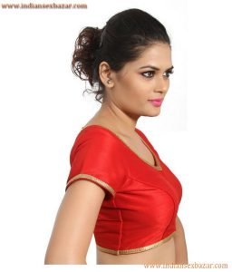Without Saree Porn Indian Girls In Tight Fitting Blouse Showing Nice Boobs Very Hot Pictures (21)