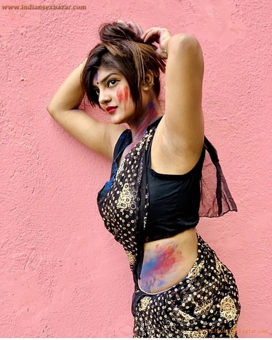 होली पर खुबसूरत भाभी के सेक्सी जिस्म के साथ मस्ती करते हुए देवर Hot Photos Bold Pictures 12