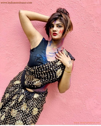 होली पर खुबसूरत भाभी के सेक्सी जिस्म के साथ मस्ती करते हुए देवर Hot Photos Bold Pictures 14