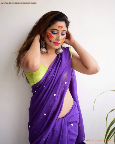 होली पर खुबसूरत भाभी के सेक्सी जिस्म के साथ मस्ती करते हुए देवर Hot Photos Bold Pictures 9