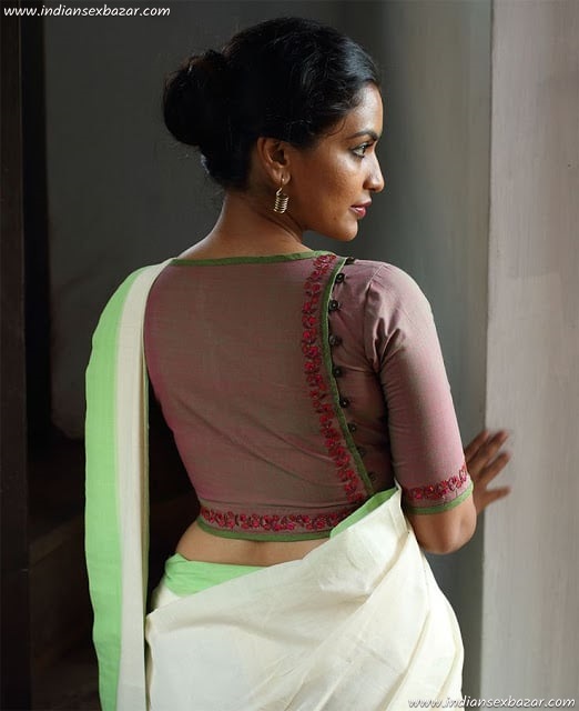 Elbow-Length-Cotton-blouse