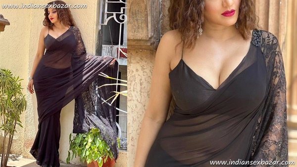 Hot Antara Biswas (Monalisa) in Backless Blouse Black Saree Indian Hot and Sexy Bollywood Film Actress and the Timeless Elegance of Saree Blouses