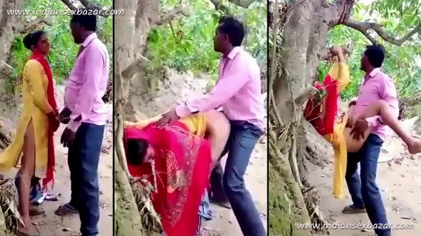 मंगेतर को जंगल में ले जाकर पेड़ से लटका कर चोदा घोड़ी बनाकर भी चुदाई करी विडियो