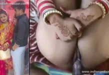 सुहागरात पर नई नवेली दुल्हन ने टांगे उठाकर चुदवाया On wedding night newlywed bride raised legs got virgin pussy fucked Indian Desi Homemade Porn Video