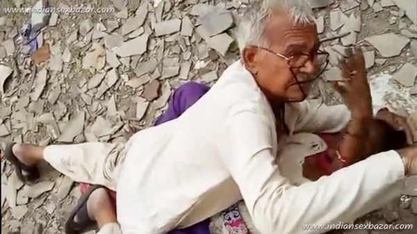 Free Watch and Download 80 Year Old Desi Grandpa Fucks Young Slut in Ruins Porn Mms XXX Old and Young Outdoor Fucking Video